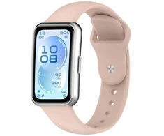 Beline Reverse Buckle smartwatch strap for Huawei Band 11 | Silicone | pink