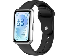 Beline Reverse Buckle smartwatch strap for Huawei Band 11 | Silicone | juodas
