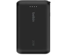Belkin 10 000 mAh 20W įmontuotas kabelis USB-C juoda