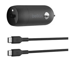 Belkin 30W USB-C, PD, PPS, juoda + kabelis USB-C