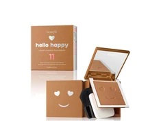 „Benefit Hello Happy Velvet Matte Finish“ kompaktiškas makiažo pagrindas, 11 Dark Neutral, 7 g