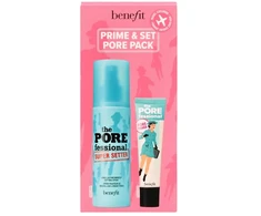 Benefit Prime &amp; Set Pore Pack rinkinys (The Porefessional Super Setter makiažo fiksatorius, 120 ml + The Porefessional Smoothing Face Primer makiažo bazė, 22 ml)