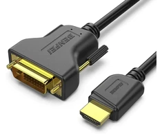 BENFEI cable HDMI to DVI cable 0,9 m bidirectional 1080P juodas