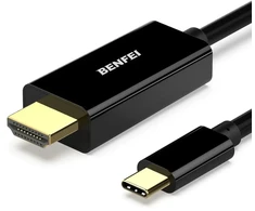 BENFEI cable USB-C to HDMI 1.0 m juodas