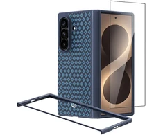 Dėklas Benks Magnetic Armor Grid Pro Grand Combo Case (C051) do Samsung Galaxy Z Fold 8 Ultra mėlynas