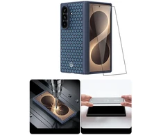 Benks Dėklas Magnetic Armor Grid Pro Grand Combo (C.K.FL.SA.BE.C051) skirtas Samsung Galaxy Z Fold 8 Ultra mėlynos spalvos