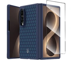Benks Dėklas Magnetic Armor Grid Pro Grand Combo (C.K.FL.SA.BE.CS60) skirtas Samsung Galaxy Z Fold 8 mėlynos spalvos