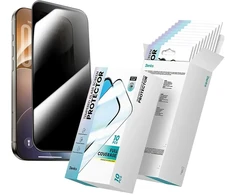Benks Grūdintas stiklas Air Shield Privacy (C.M.LT.AP.00.F071), skirta Iphone 18 Pro Max, juodas – 10 vnt.