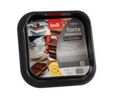 Berretti Triton Juoda kvadratinė kepimo forma su nelimpančia danga, 23,5 cm