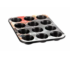 Berretti Triton Torta 12 bandelių skardelės Juoda Non-Stick 35 cm