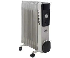 Besk Alyvos radiatoriaus 9 Sekcijų 2000W Pilka