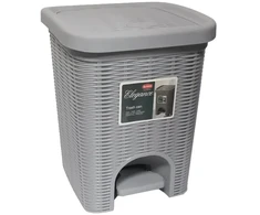 Besk Atliekų konteineris su pedalu Milo 245x250x320mm, pilkas