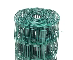 Besk Tvoros cinkuotos su PVC danga 1.2m x 25m, Žalia, 75x100mm