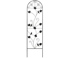 Besk Dekoratyvinės metalinės grotelės 43x162cm, juodos