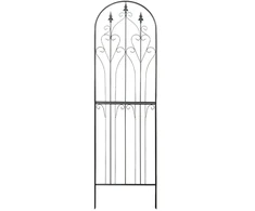 Besk Dekoratyvinės metalinės grotelės 65x220cm, juodos