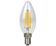 Besk Led lemputė C35 Šilta balta, 4W, E14