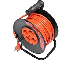 Besk Pailgintuvas ant ritės 25m 3x1,5mm² Oranžinis su įžeminimu