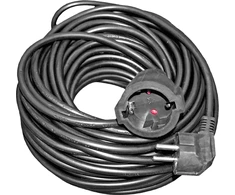 Besk Prailgintuvas 10 m, su įžeminimu, 3x1,0 mm², juodas