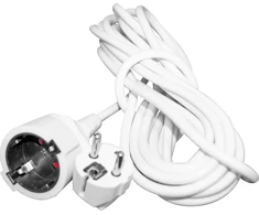 Besk Prailginimo laidas 3m baltas su įžeminimu 3x1,0mm²