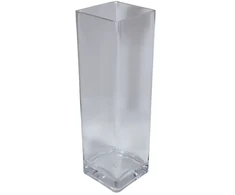 Besk Vaza stiklinė permatoma 12x40cm