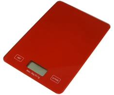 Virtuvinės svarstyklės Besk Svari virtuves digitālie 5kg sarkani