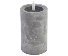 Besk Svece LED 7.5x15cm, akmens efektu