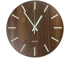 Besk Sieninis laikrodis šviečiantis 30cm