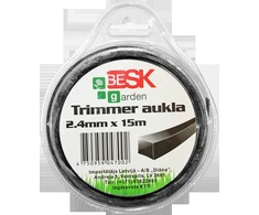 Besk Trimmera aukla 2.4mm*15m kvadr.