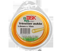 Besk Trimmerio aukla 1.6mm x 15m Apvali