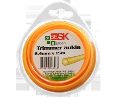 Besk Žoliapjovės laidas 2,4 mm * 15 m apvalus