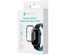 „Bestsuit“ dėklas su hibridiniu stiklu, skirtas „Apple Watch Ultra/Ultra 2“, 49 mm - juodas