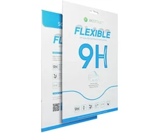 LCD apsauginis stikliukas Bestsuit Flexible Hybrid Glass 9H Samsung X820/X826 Tab S10 Plus 12.4" pritaikytas dėklui juodas