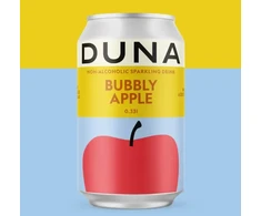 Bezalkoholisks dzirkstošs dzēriens DUNA Bubbly Apple, bundžā, 0.33l (DEP)