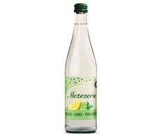 Bezalkoholisks dzirkstošs dzēriens laims, citrons, piparmētra, MEŽEZERS, 0.5L