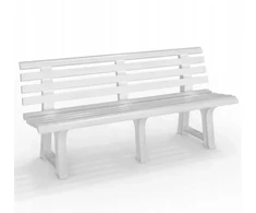 Bica Garden bench Olimpia 150x53x77cm baltas