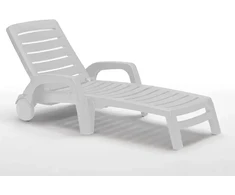 Bica Riva sun lounger baltas