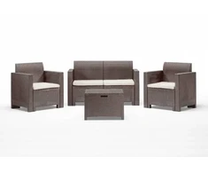 Lauko baldų komplektas Bica Sodo baldų komplektas Set Nebraska 2 beige