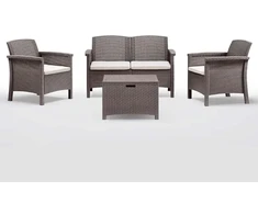 Lauko baldų komplektas Gardena Salon Resina Venezia 4pcs Marron