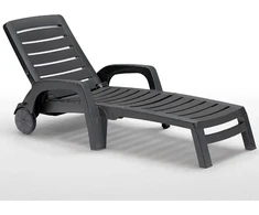 Bica Sun lounger Riva pilkas