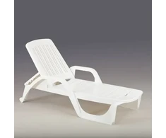 Bica Sun lounger Zanzibar baltas