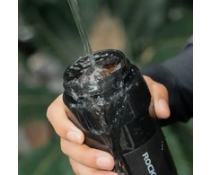Rockbros S550H-1 700 ml termo butelis su magnetiniu laikikliu ir tvirtinimo dirželiu - Juodas