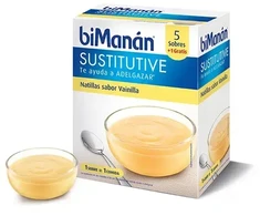 Bimanán Sustitutive Vanilinis kremas 5 vienetai