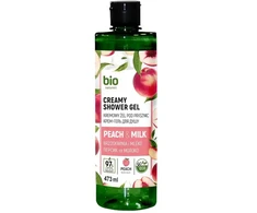 Bio Naturell Peach &amp; Milk Creamy Moisturizing Dušo želė For All Skin Types, 437 ml