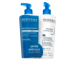 Kūno kremų rinkinys Bioderma Atoderm Cream Ultra-Nourishing, 2 x 500 ml