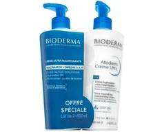 Kūno kremų rinkinys Bioderma Atoderm Cream Ultra-Nourishing, 2 x 500 ml
