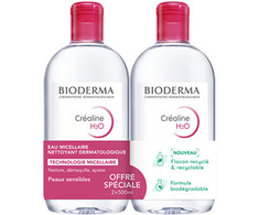 Bioderma Crealine H2O Original Micellar Vanduo Duo Set, 1000 ml
