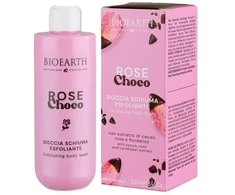 Bioearth Rose Choco Cleansing &amp; Exfoliating Dušo želė visų tipų odai, 250 ml