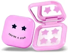 Biovene Pimple Star Patches &amp; Mirror Case 32 vnt. Rožinis pleistrų rinkinys