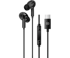 Blavec ausinės to ear BHS-01 su mikrofonu Type C (DAC) (BHS01-B) juodos spalvos