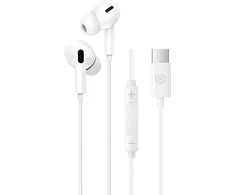 Blavec ausinės to ear BHS-01 su mikrofonu Type C (DAC) (BHS01-W) baltos spalvos